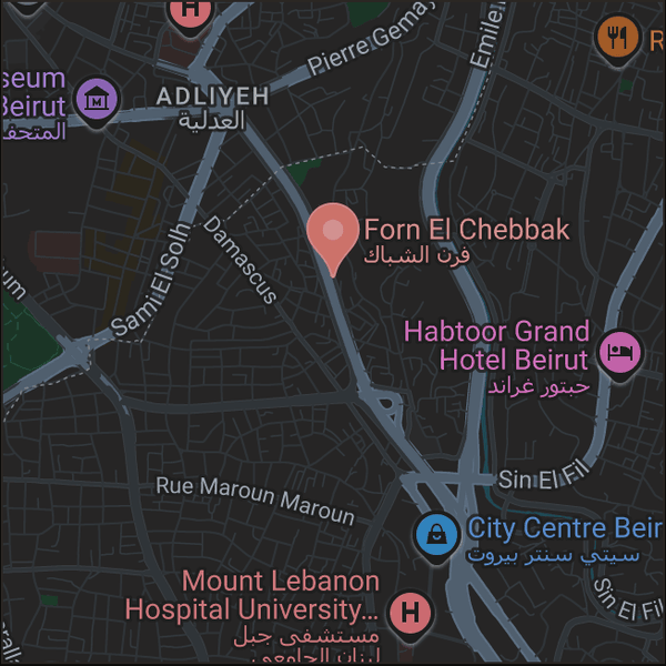Map — Furn el Chebbak